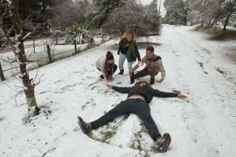 Snow falls were experienced in the central west of NSW at Mount Lambie, near Bathurst in June.