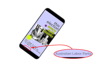  An ALP ad on Snapchat (fine print magnified).