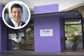 Homeless services provider Ruah has made an appeal to the State Administrative Tribunal over a planning decision by the City of Perth, led by Lord Mayor Basil Zempilas, inset, to stop them moving a drop-in centre 200 metres from its current location in Northbridge.
