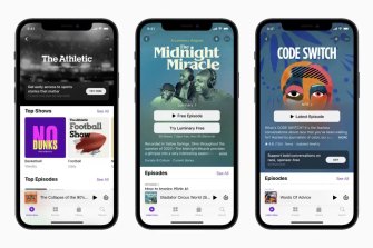 Los servicios de suscripción a podcasts de Apple incluyen una solución visual para su aplicación Podcast.