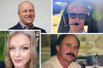 Those killed in the March helicopter crash included Ian Perry, pilot Dean Neal, Paul Troja and Linda Woodford.