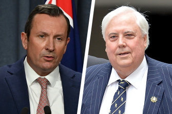 Clive Palmer is suing Mark McGowan for defamation, with the Premier launching a counter-suit also accusing the businessman of defamation.