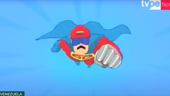 Super Bigote is a new show aired on Venezuela’s state-run TV that makes President Nicolas Maduro into a “superhero” fighting a Trump-like American villain.