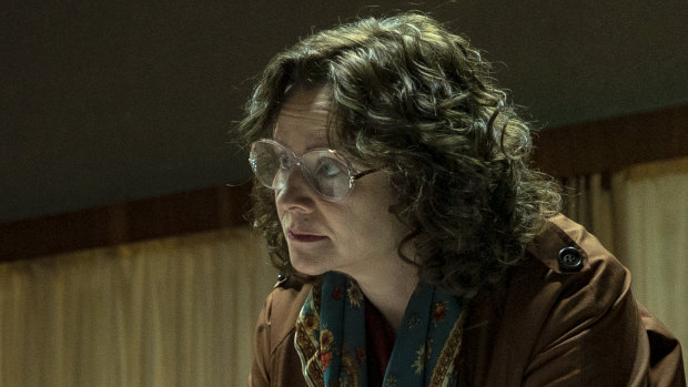 Emily Watson as Ulana Khomyuk, a fictional character in the HBO dramatisation of the 1986 nuclear disaster in the Soviet Union. 