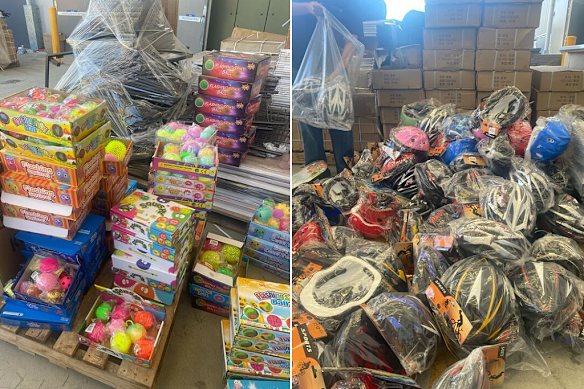 Panda Mart has had thousands of potentially dangerous products stripped from its shelves.