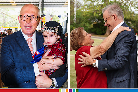 Holding children and embracing old ladies – two ways to show people you’re just a normal functioning member of the human race. 