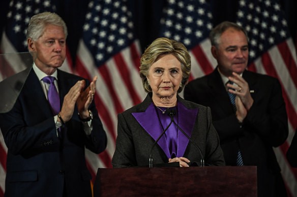 Hillary Clinton the day after her election defeat in 2016. 