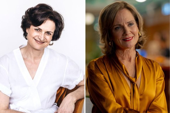 Julie Gibbs, left, played by Catherine McClements. 