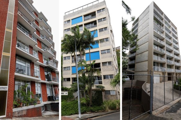 The Gateway and Gemini buildings in Potts Point, and Roslyn Gardens in Rushcutters Bay, are under consideration for heritage listing.