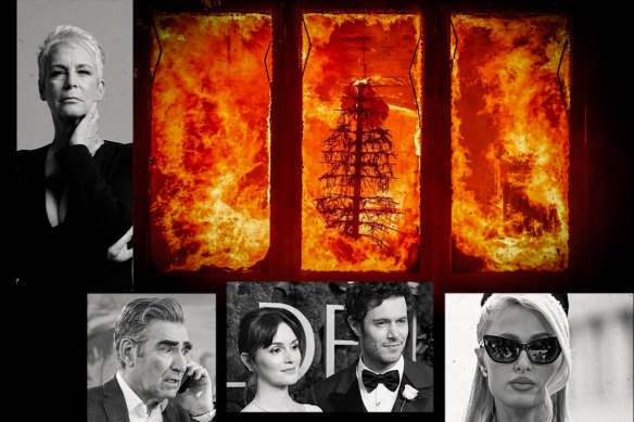 Celebrities including Jamie Lee Curtis, Eugene Levy, Leighton Meester and Adam Brody, and Paris Hilton have been adversely affected by the LA fires.