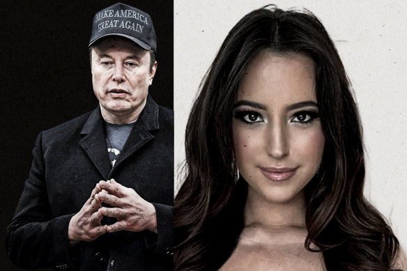 Elon Musk and Ashley St Clair.