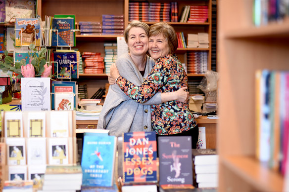 Guinevere Hall’s mother Kay Hall volunteers at the shop to give her daughter a weekend. 