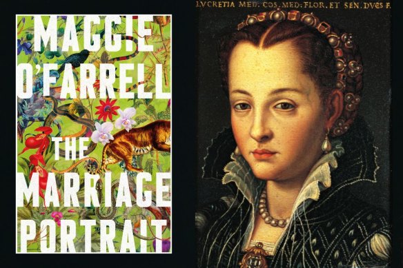 Maggie O’Farrell’s The Marriage Portrait imagines the story of Lucrezia de Medici, who is depicted in Agnolo Bronzino’s portrait (right).