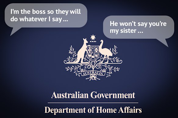 An official from the Department of Home Affairs was found to have engaged in corrupt conduct by getting her sister’s fiance a promotion and lying about how the pair knew each other.