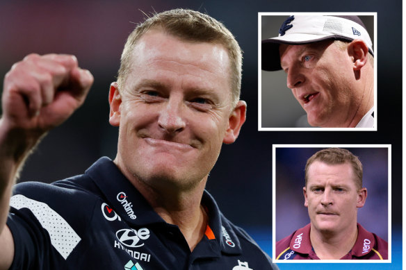 Michael Voss and his long and winding AFL coaching journey.