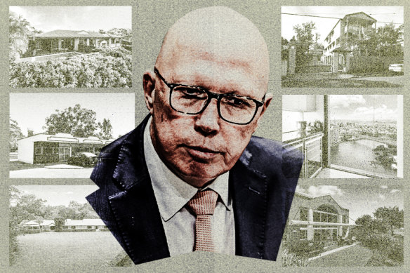Peter Dutton has held dozens of properties during his life.