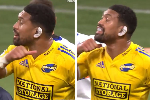 Ardie Savea and the “throat-slitting” incident in question.