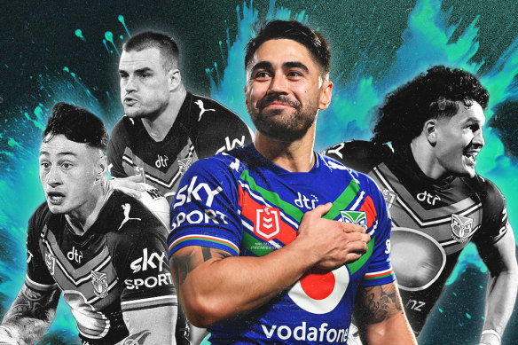 The rag tag Warriors: Charnze Nicoll-Klokstad, Jackson Ford, Shaun Johnson and Dallin Watene-Zelezniak are all flying at the Kiwi club.