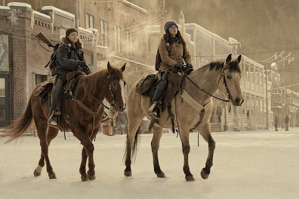 Bella Ramsey (left) plays the heroine Ellie in The Last of Us.  