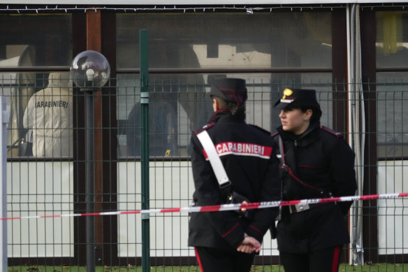 A resident jumped on the gunman and reportedly averted a worse death toll in Rome on Sunday.