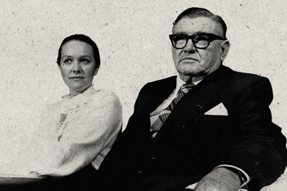 Gina Rinehart with her father Lang Hancock. 