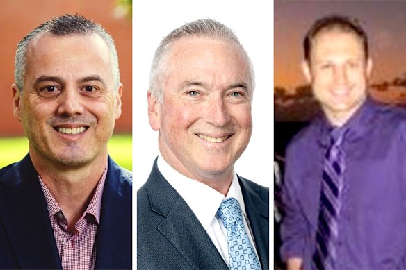 Ryde City Deputy CEO Michael Galderisi, CEO Wayne Rylands, and administration boss Graham Humphreys.