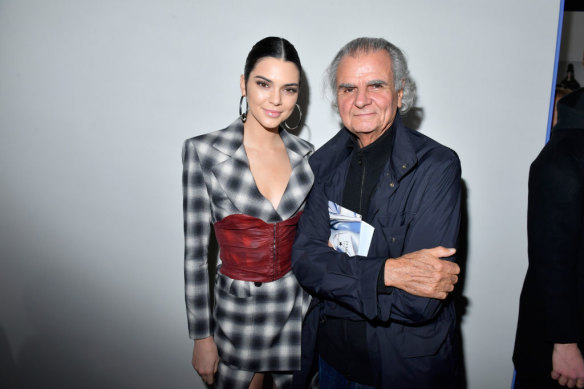 Kendall Jenner and Patrick Demarchelier attend the Cocktail Reception For The LVMH PRIZE 2017 in Paris.