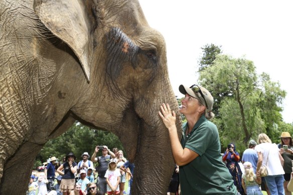 Her 64th birthday was celebrated in style at the zoo.