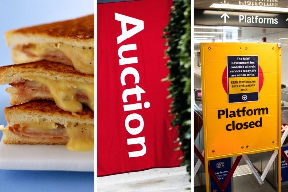 The trials of Sydney living: the cost of a ham and cheese toastie, overpriced real estate and public transport.