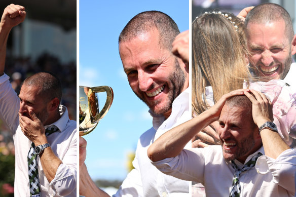 Brae Sokolski apologised for breaching COVID-19 protocols when he jumped into the mounting yard after his six-year-old mare and emerging champion Incentivise ran the quinella in the Melbourne Cup.