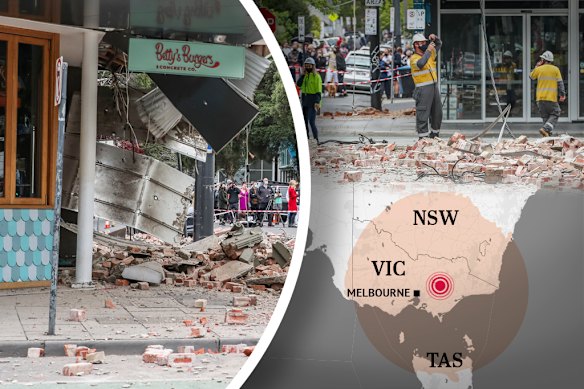 Melbourne residents were left shocked after the earthquake.