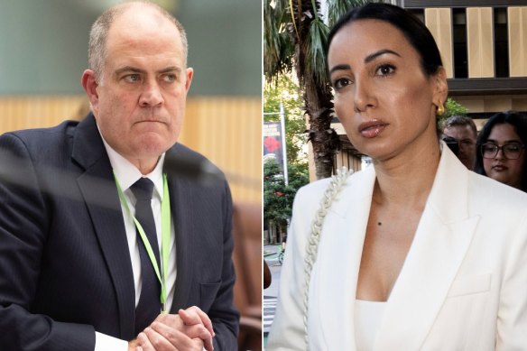 ABC boss David Anderson and dismissed radio presenter Antoinette Lattouf.