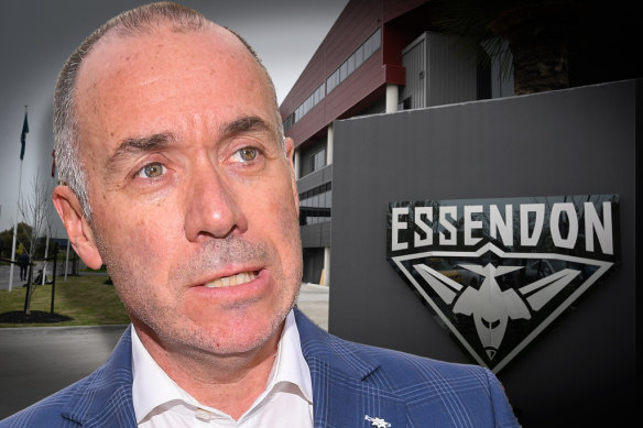 Andrew Thorburn resigned as Essendon’s chief executive the day after his appointment.