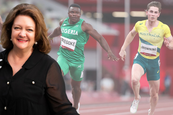 Gina Rinehart will sponsor the Australian Olympic team.
