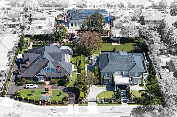 The mansions of the Hales family in Sydney.