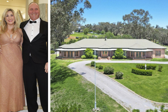 Nationals MP Barnaby Joyce has followed up his marriage to Vikki Campion by listing the Tamworth family home.