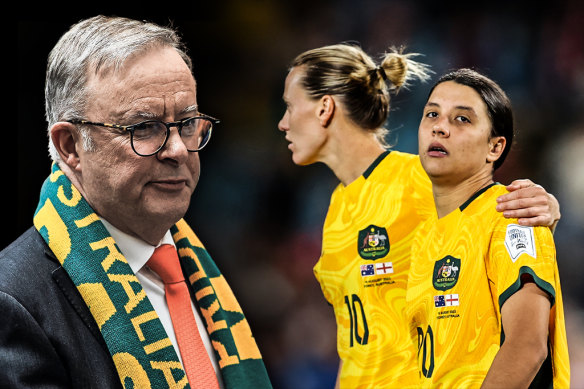 Anthony Albanese heaped praise on the Matildas after their semi-final loss, for their “incredible skill, ferocity and flair”.