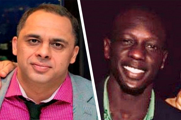 Aaron Khalid Osmani (left) and Richard Arow were shot dead outside the Love Machine nightclub in April 2019.