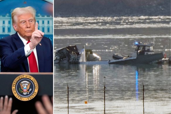 President Donald Trump said diversity hiring practices at the Federal Aviation Administration were factors in the accident.