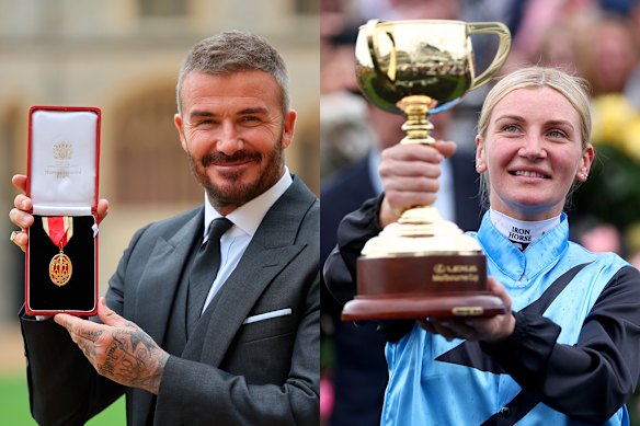 This week David Beckham was awarded a knighthood, and Jamie Melham won the Melbourne Cup.