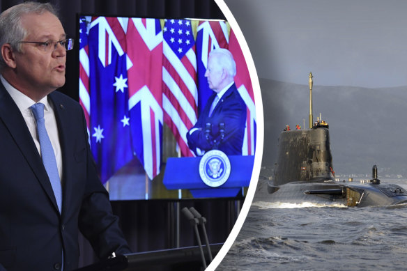 Prime Minister Scott Morrison has signed an agreement with the US and Britain on nuclear-powered subs.