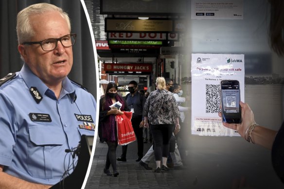 WA Police Commissioner Chris Dawson defended police accessing SafeWA data while investigating the shooting of bikie boss Nick Martin earlier this year.