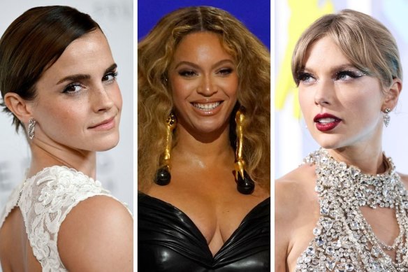 From left: Emma Watson, Beyonce and Taylor Swift are just some of the celebrity activists.