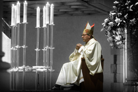 Then Archbishop George Pell at St Stephens Cathedral, Brisbane, in 2002.