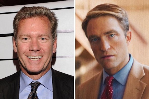 Chris Hansen (left) is underwhelmed by Robert Pattinson’s depiction of him in Primetime.