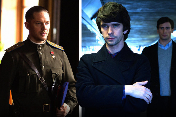 From left: unlike the film version of Child 44 (starring Tom Hardy), Tom Rob Smith had full script control of London Spy (starring Ben Whishaw and Edward Holcroft).
