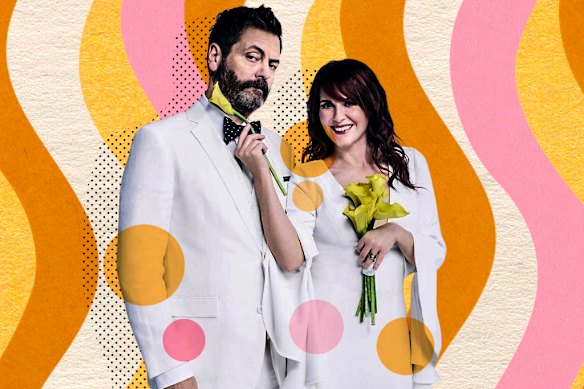nick offerman wife megan mullally