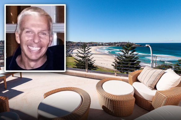 Conman Hamish McLaren (inset), jailed in 2019, posed as a buyer of James Packer’s Bondi Beach bachelor pad before his fake investment scheme was uncovered.