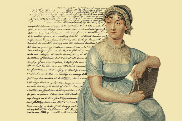 Jane Austen (painted here c 1790), and a letter to her sister Cassandra.