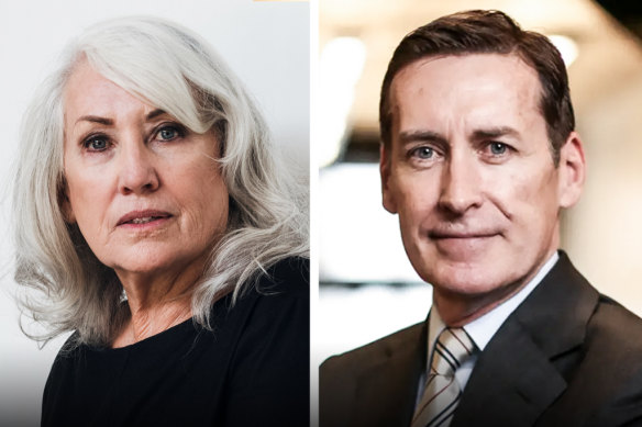 Billionaire Judith Neilson and the executive director of her journalism institute, Mark Ryan: Parting ways